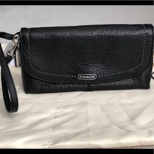 Black Coach wristlet